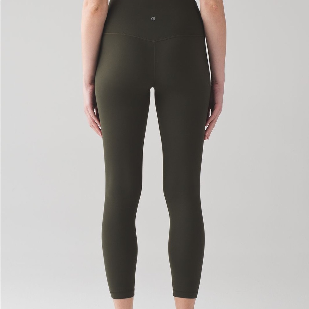Lululemon Dark Olive Aligns 25”